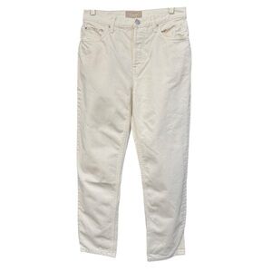Everlane The Cheeky Jean Off White Button Fly Straight Leg Women’s Size 27